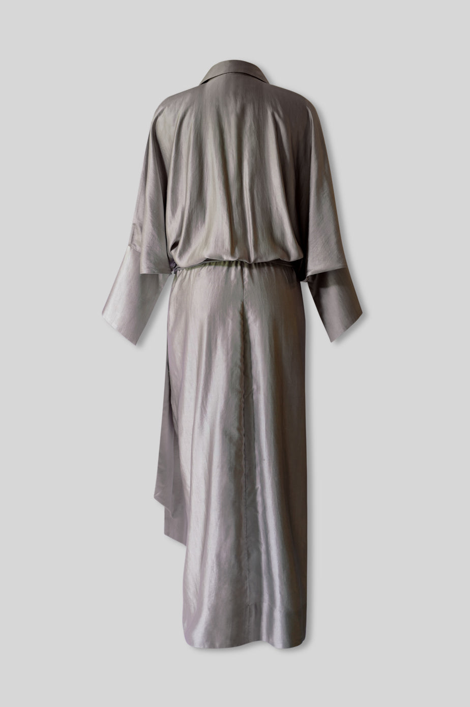 Draped Silk Dress