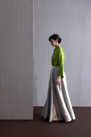 Silk Shirt with Brocade Detail