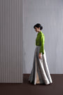 Silk Shirt with Brocade Detail