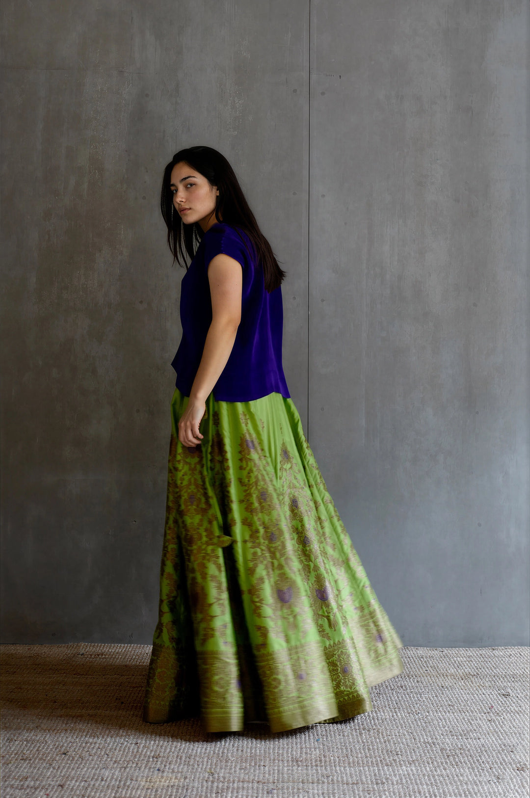 Silk Brocade Lehenga