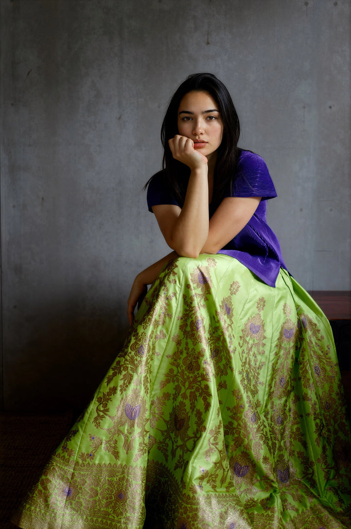 Silk Brocade Lehenga