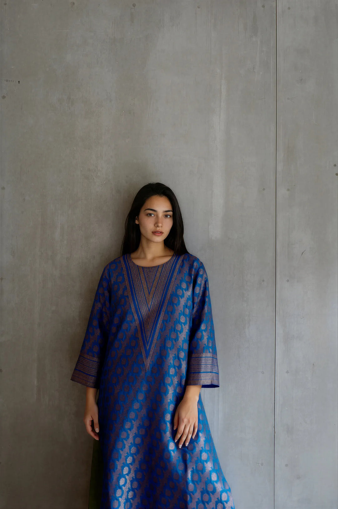 Silk Brocade Kurta Set