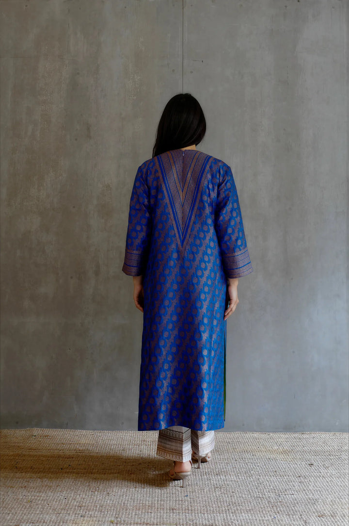 Silk Brocade Kurta Set
