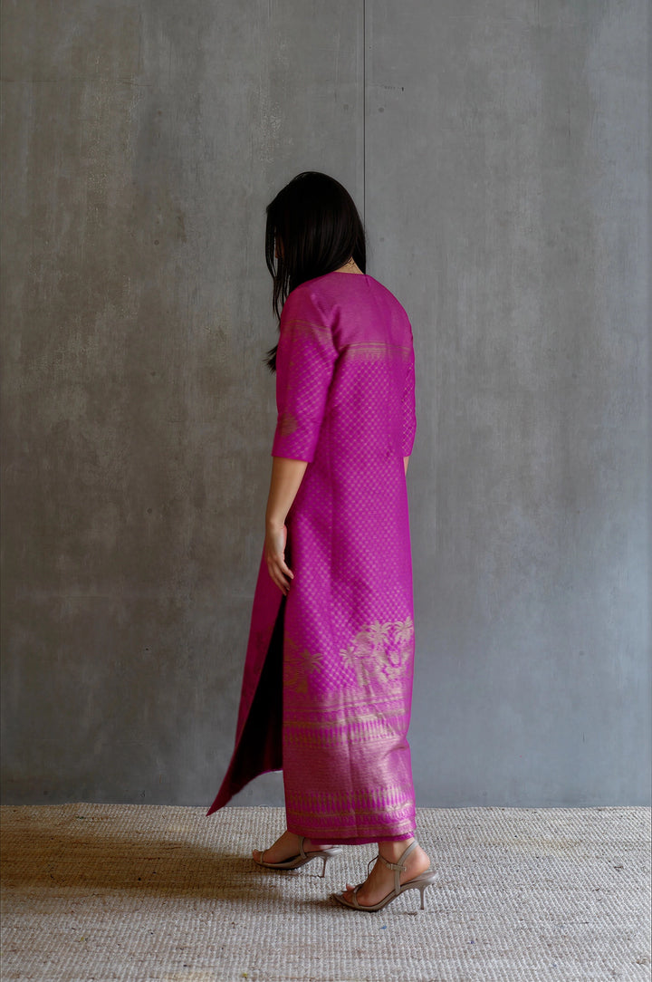 Silk Brocade Kurta Set
