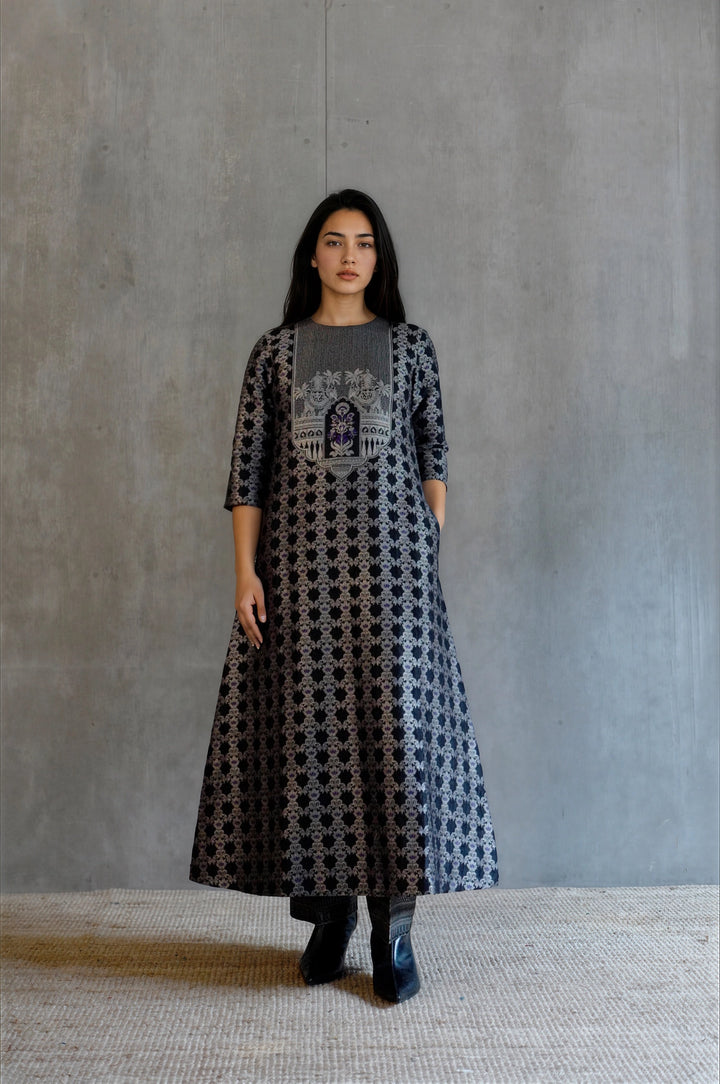 Silk Brocade Kurta Set