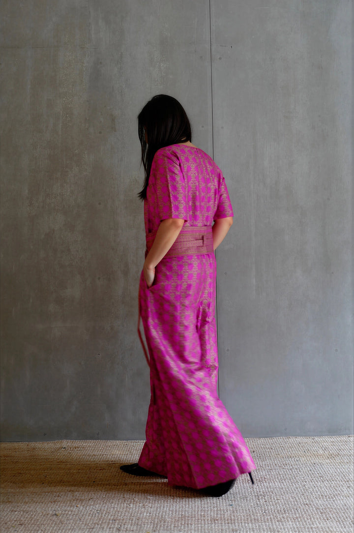 Silk Brocade Jumpsuit