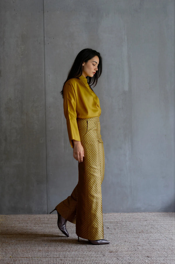 Silk Brocade Trouser