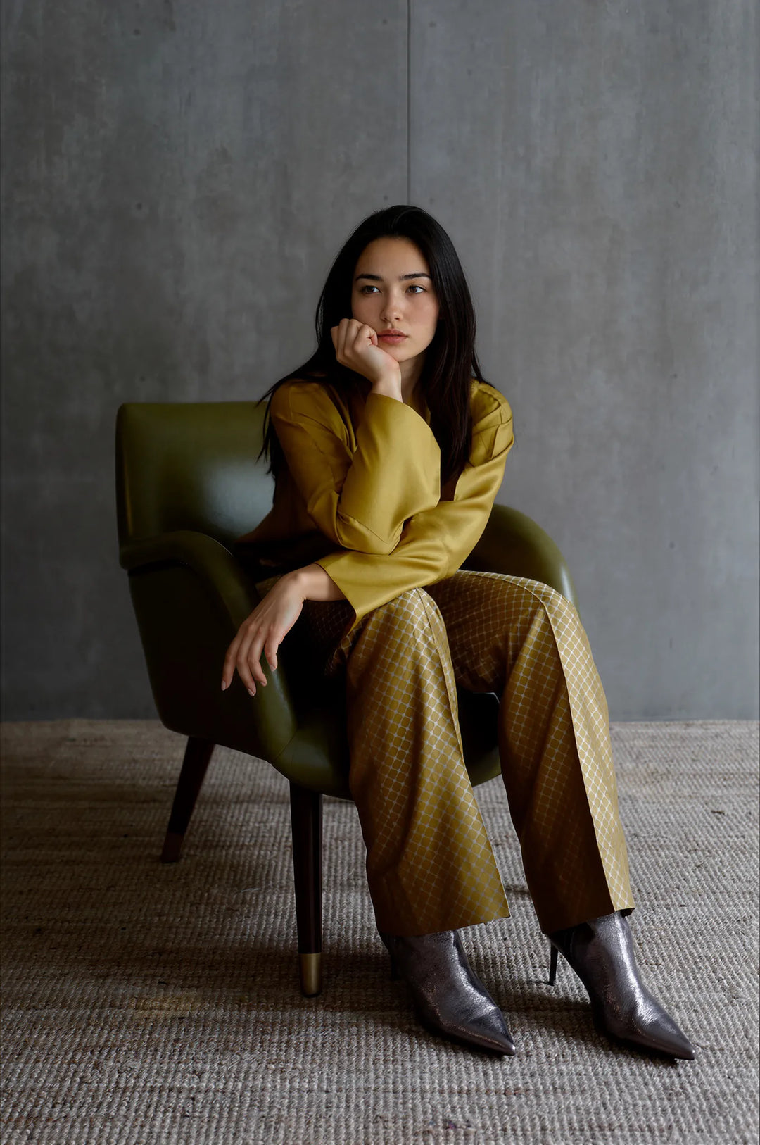 Silk Brocade Trouser