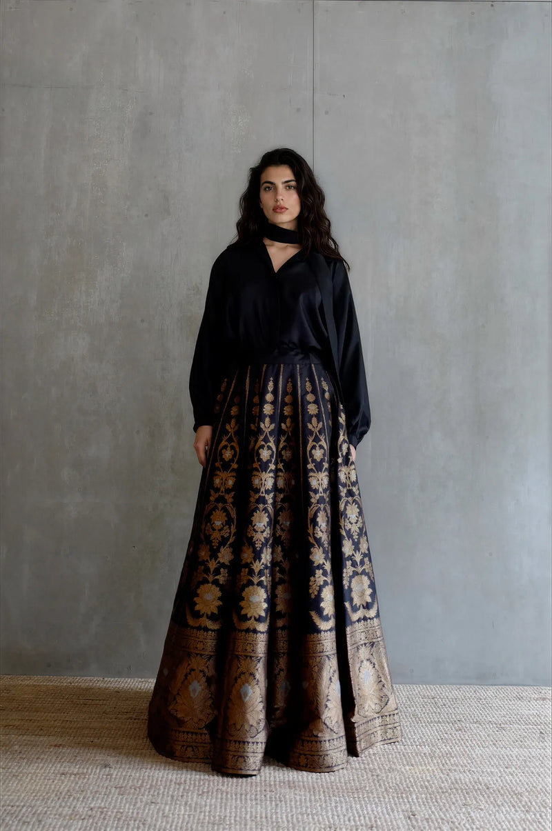 Silk Brocade Lehenga