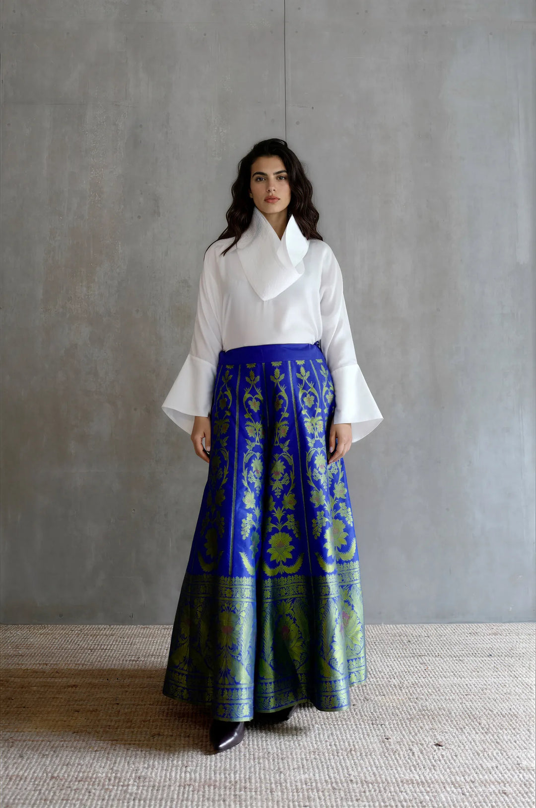 Silk Brocade Palazzo