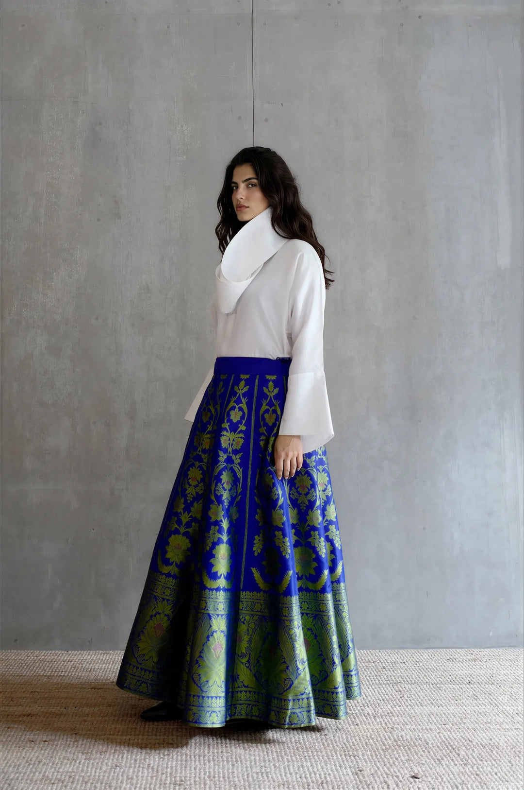 Silk Brocade Palazzo