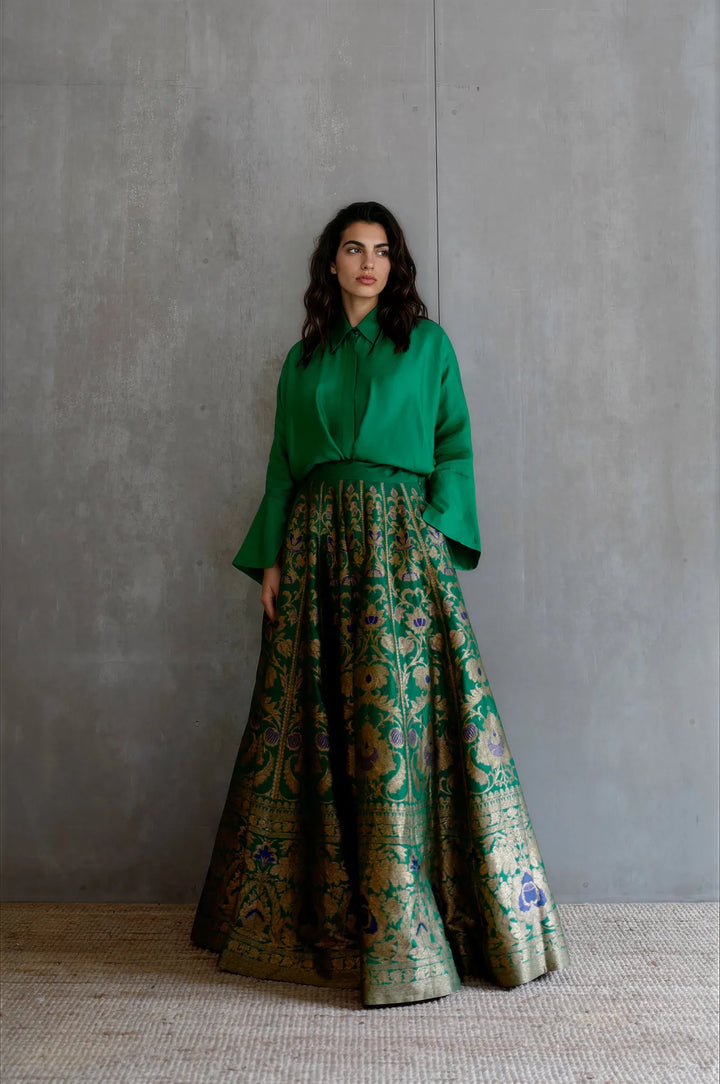 Silk Brocade Lehenga