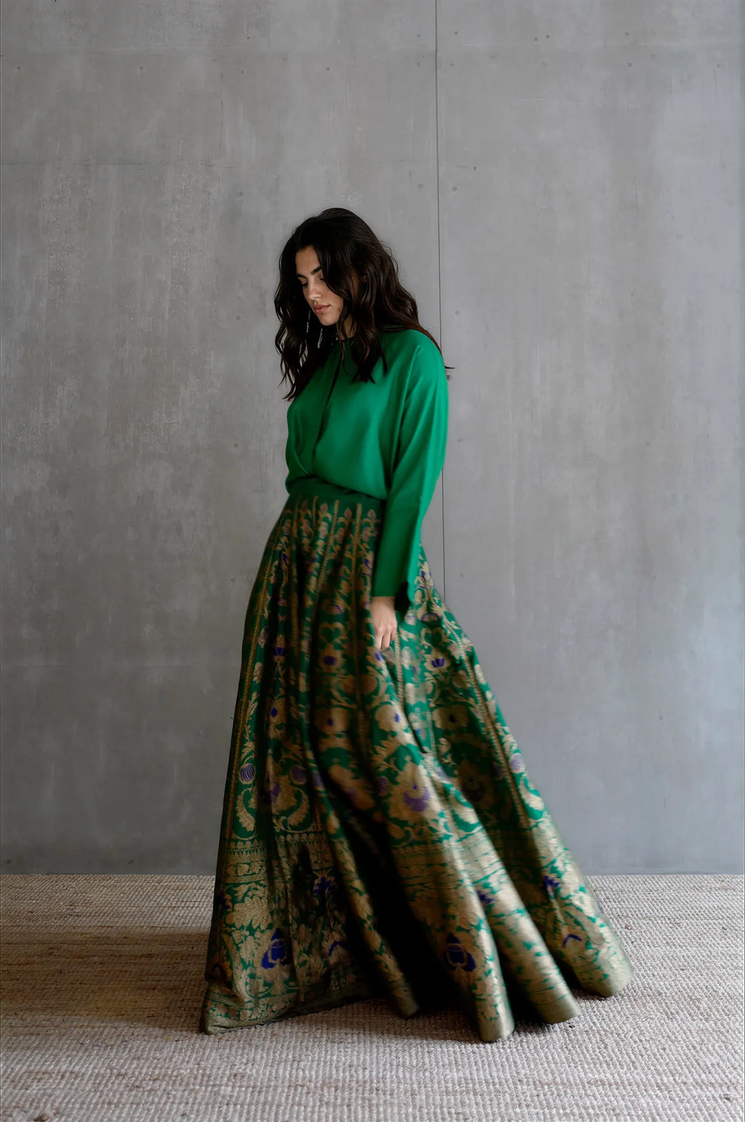 Silk Brocade Lehenga