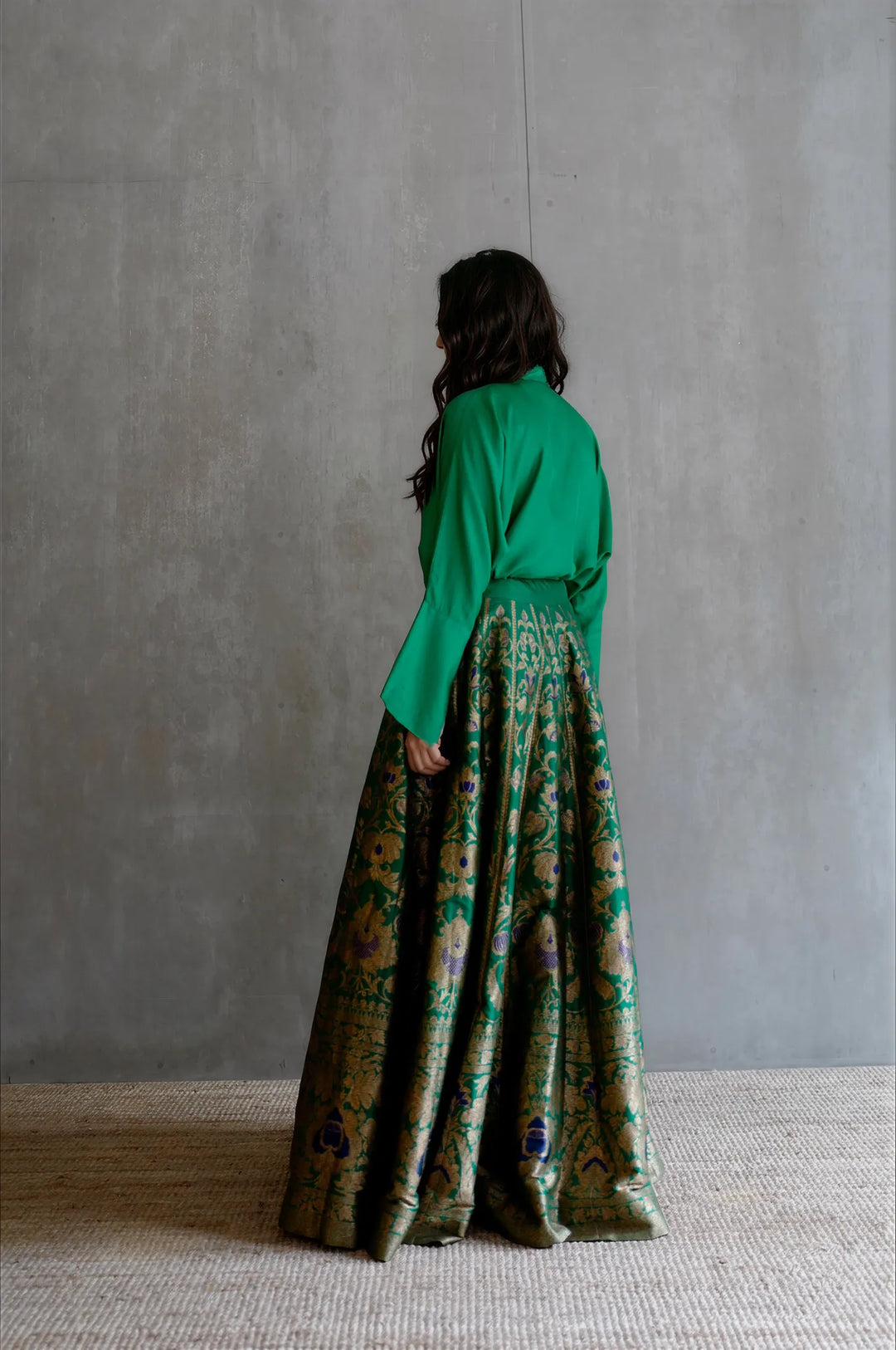 Silk Brocade Lehenga