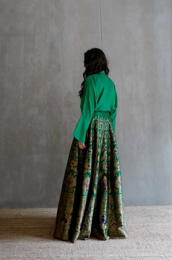 Silk Brocade Lehenga
