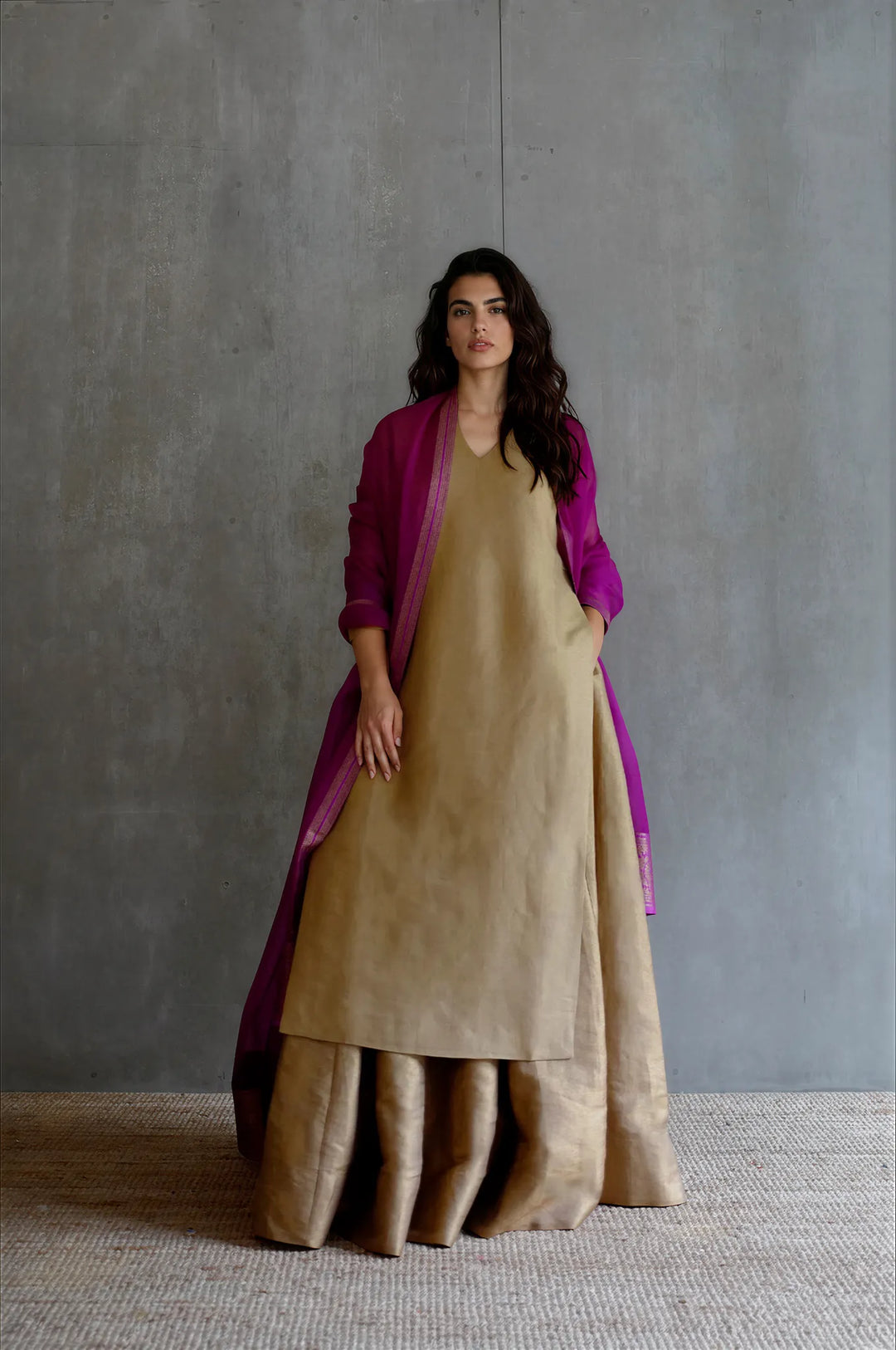 Silk Brocade Kurta