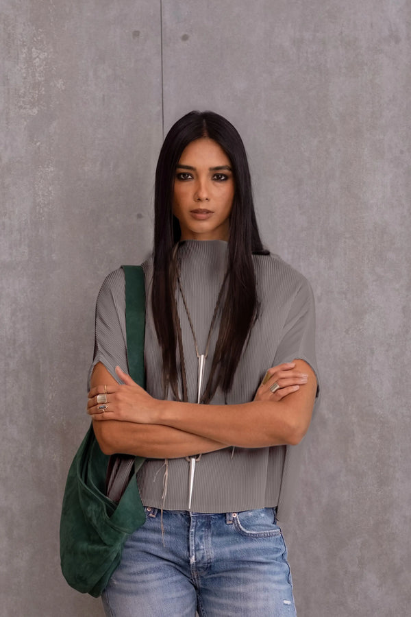 Pleated Box Top
