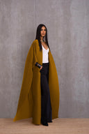 Pleated Kimono Cape