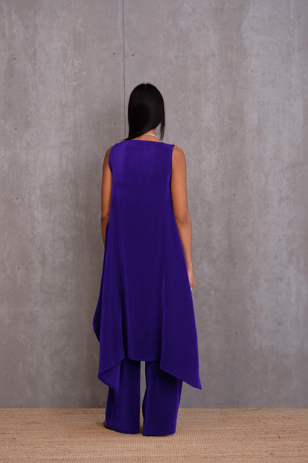 Pleated Kurta Set