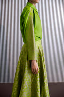 Silk Shirt with Brocade Detail