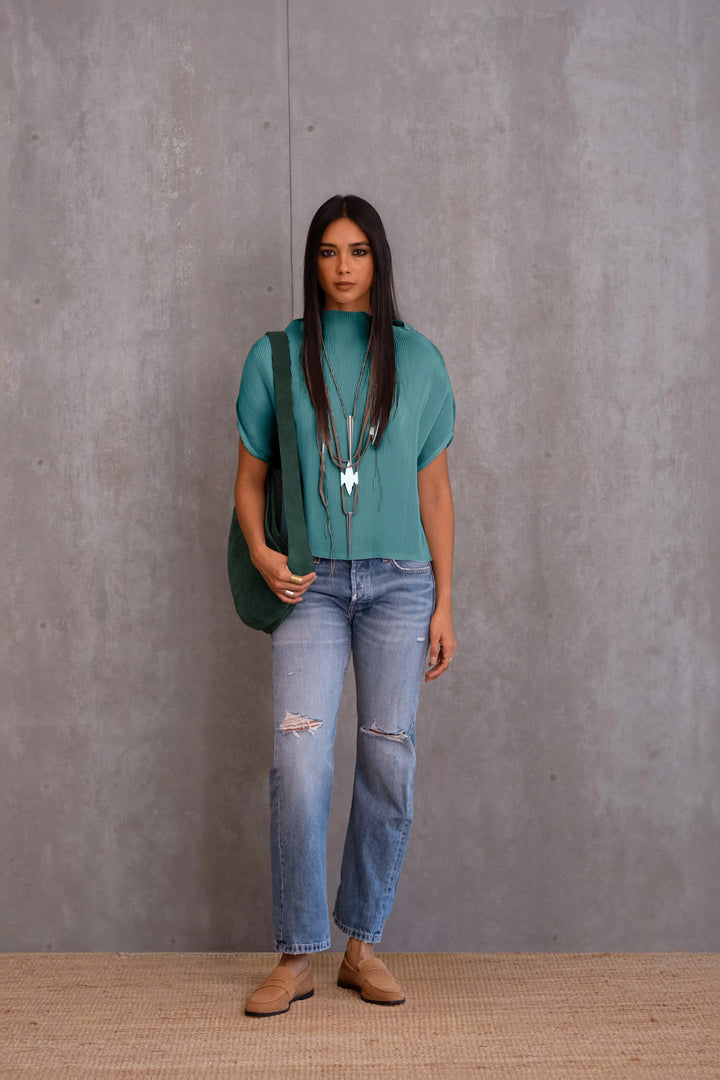 Pleated Box Top