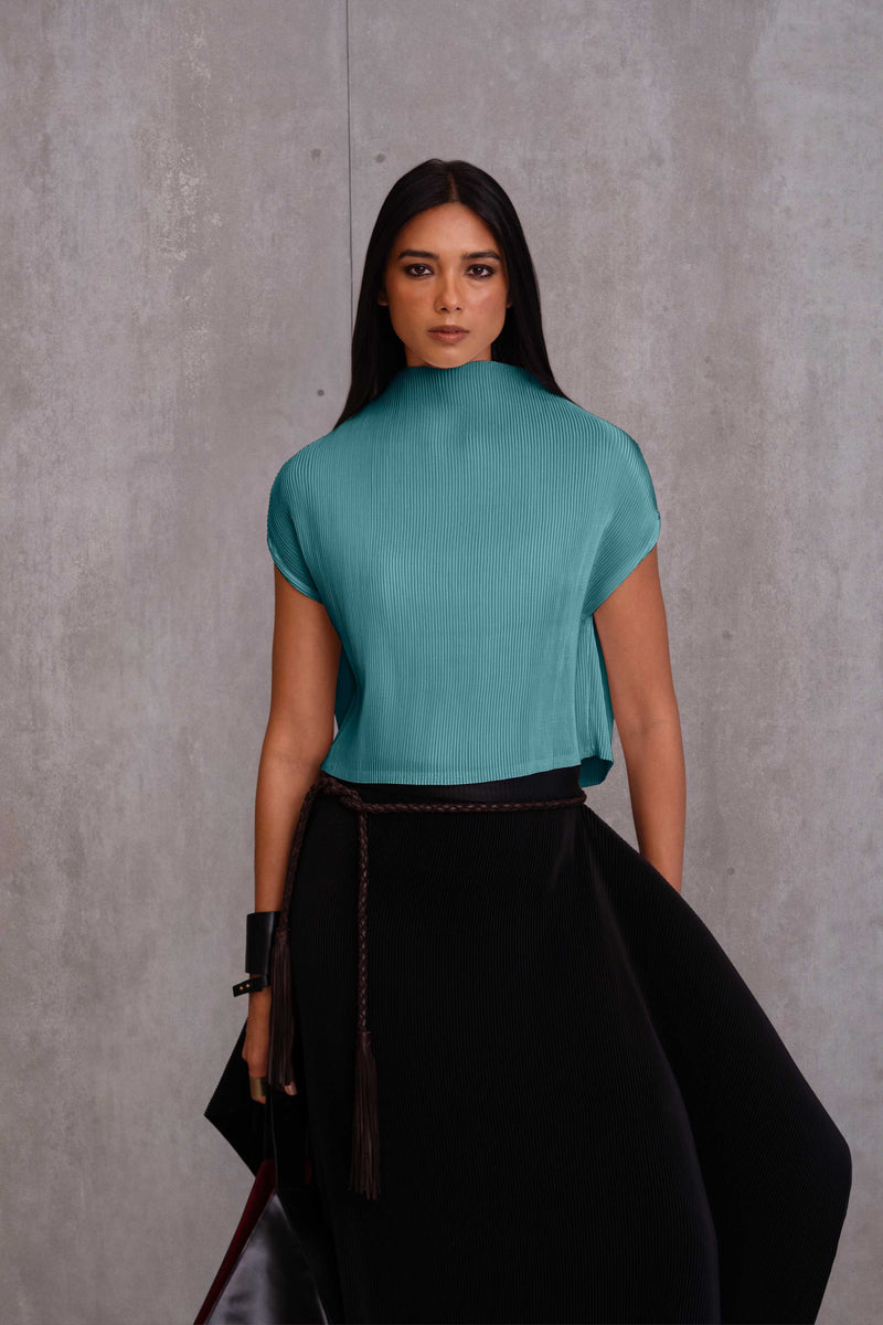 Pleated Box Top