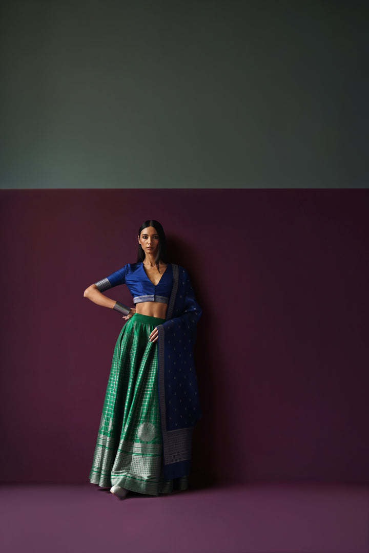 Silk Brocade Lehenga