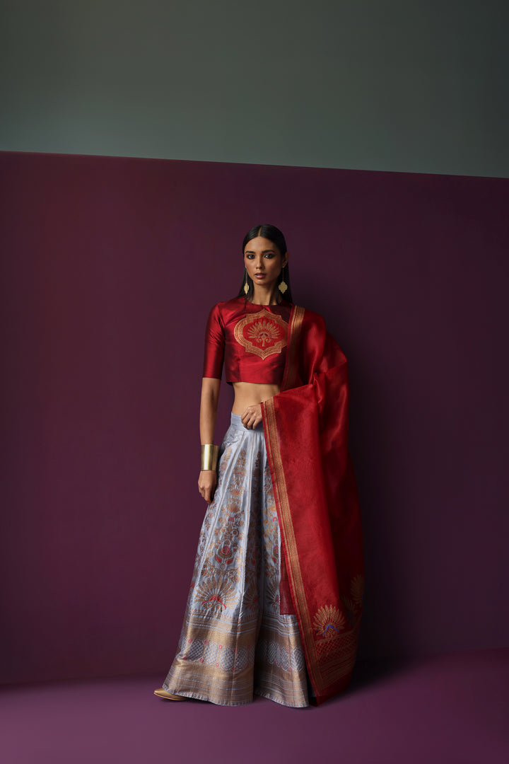 Silk Brocade Lehenga