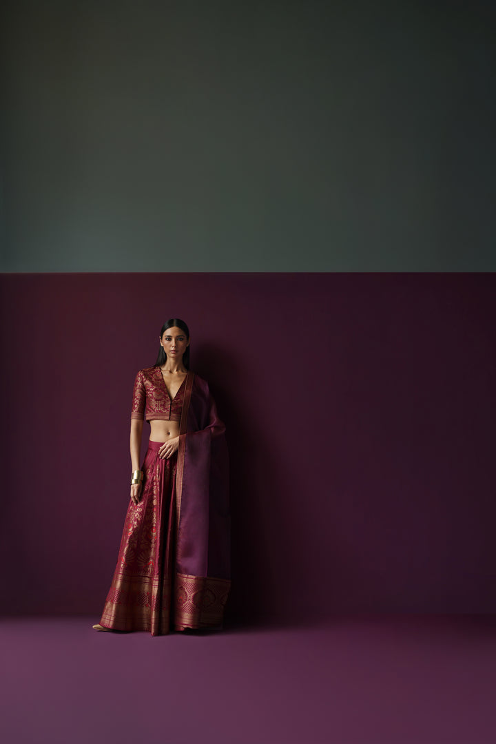 Silk Brocade Lehenga