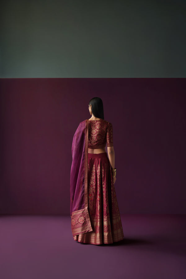 Silk Brocade Lehenga