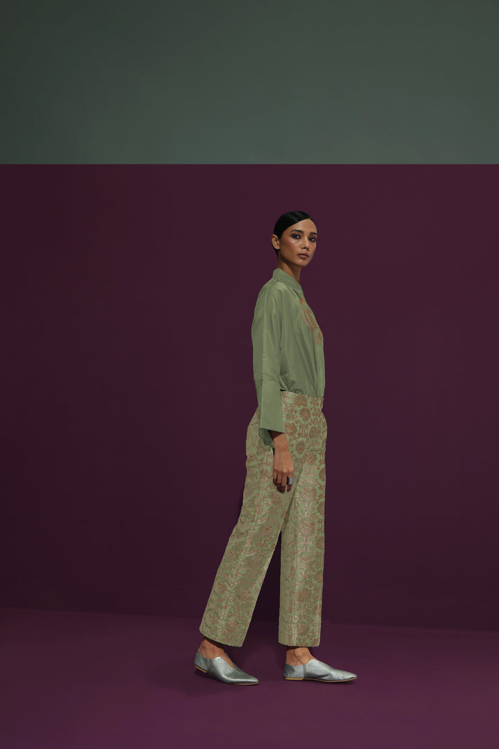 Silk Brocade Culotte