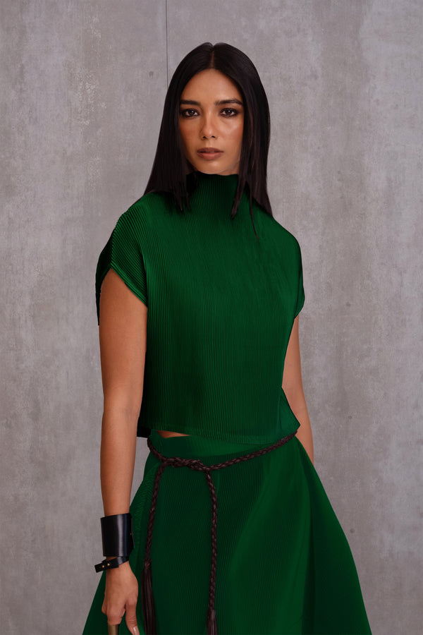 Pleated Box Top