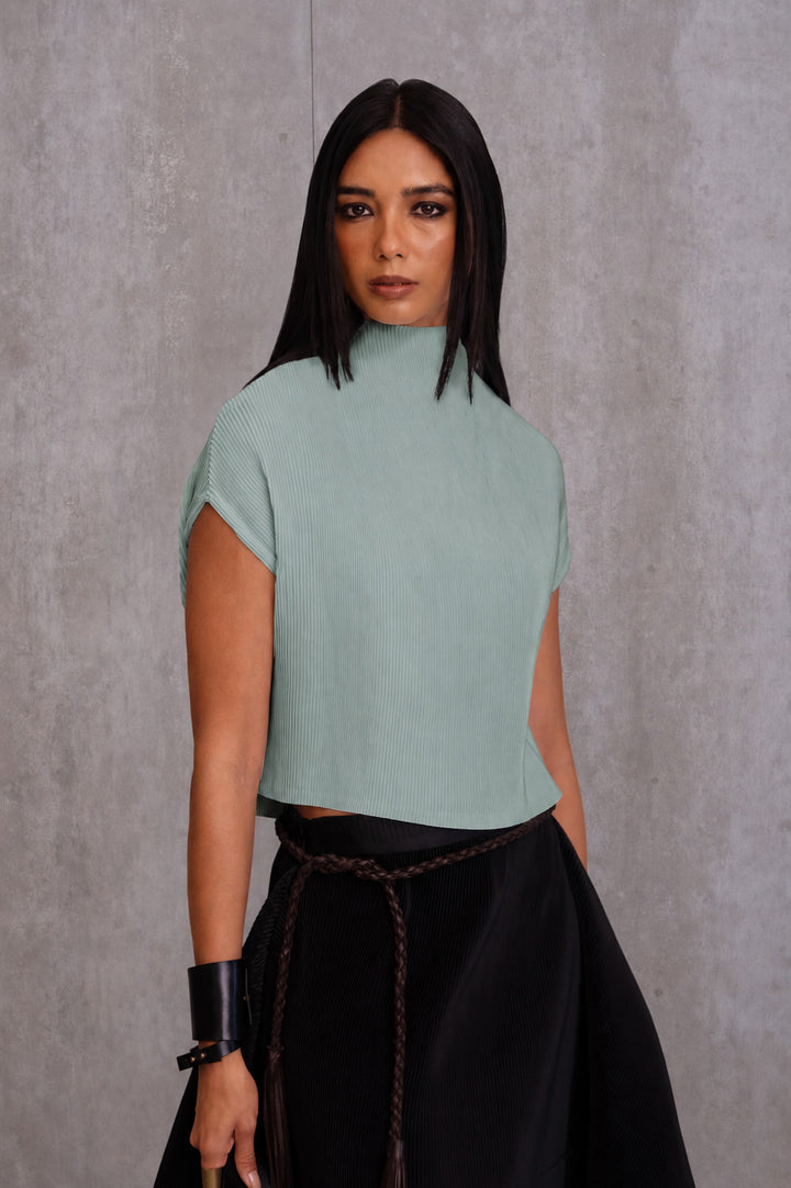 Pleated Box Top