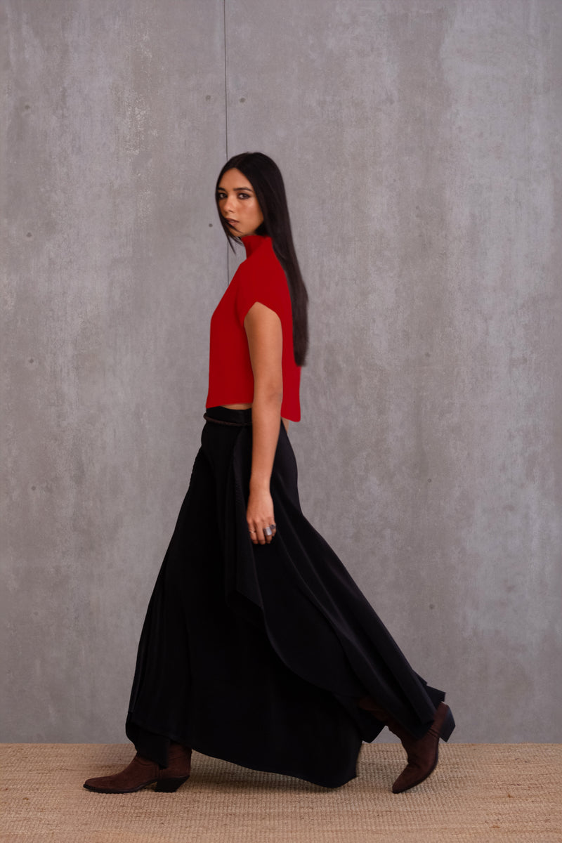 Pleated Box Top