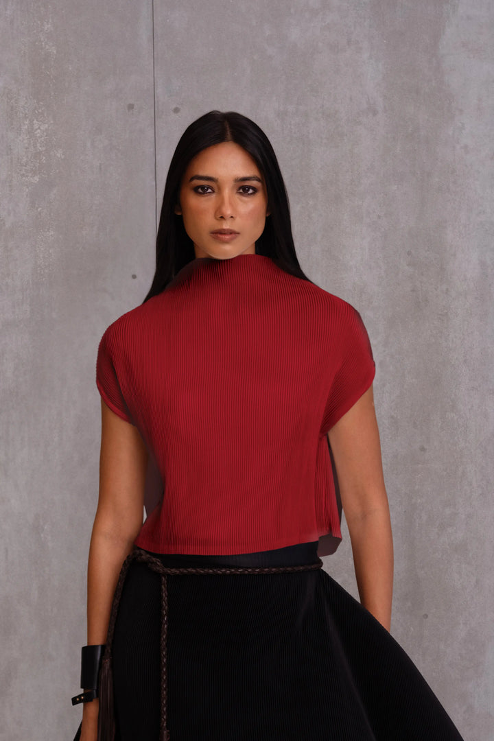 Pleated Box Top