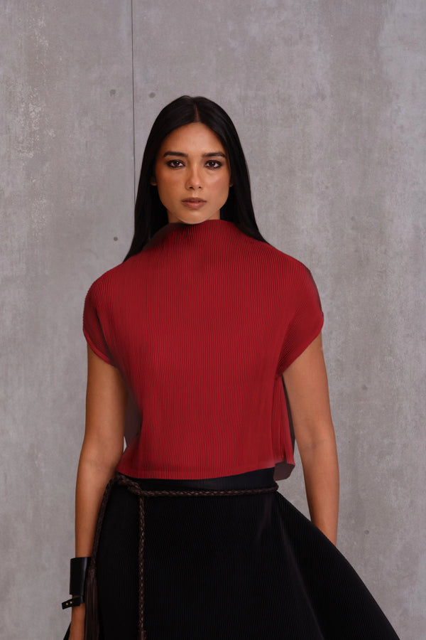 Pleated Box Top