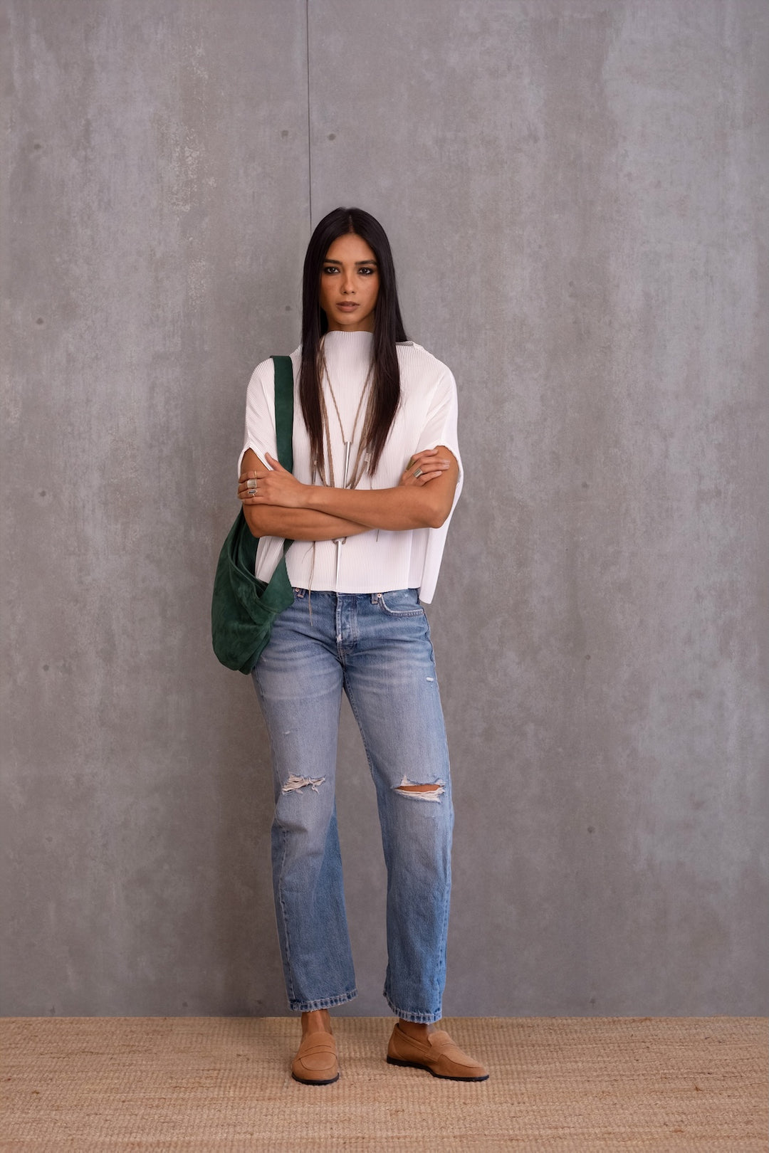 Pleated Box Top