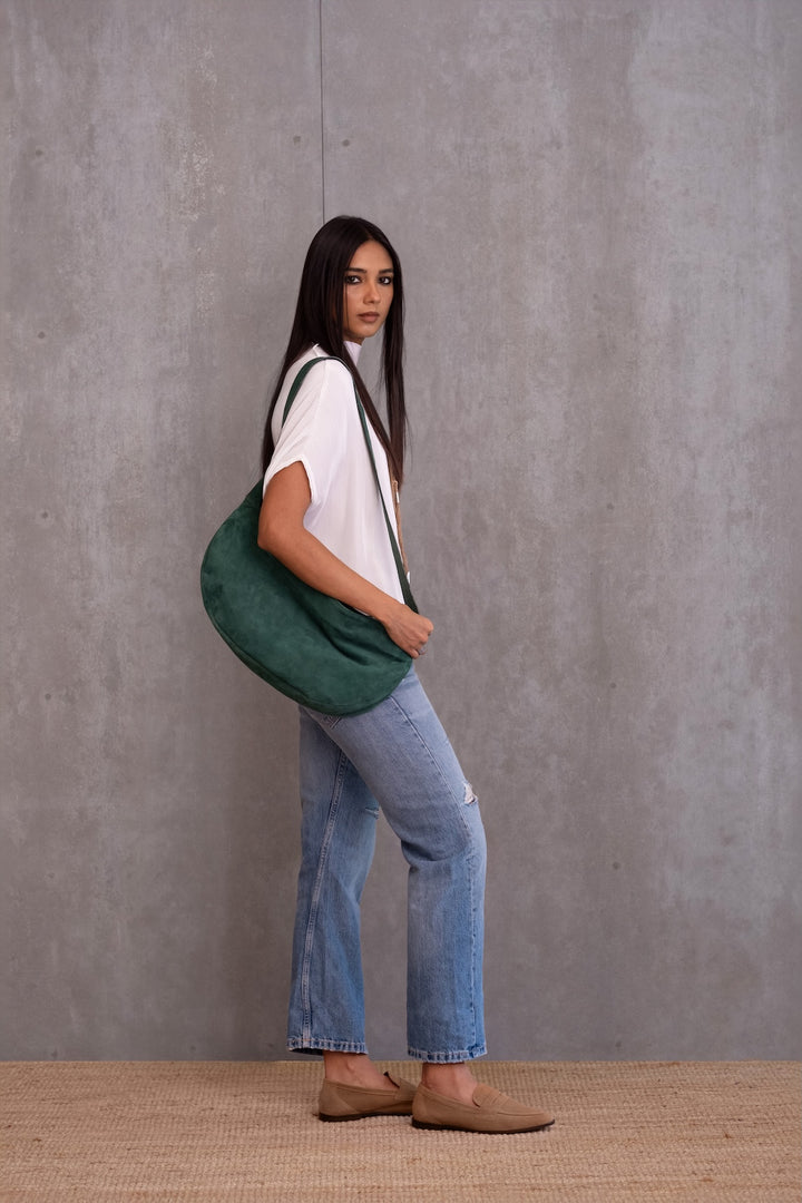 Crescent crossbody bag