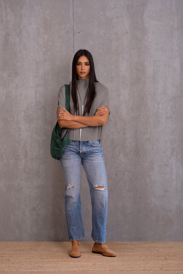 Pleated Box Top