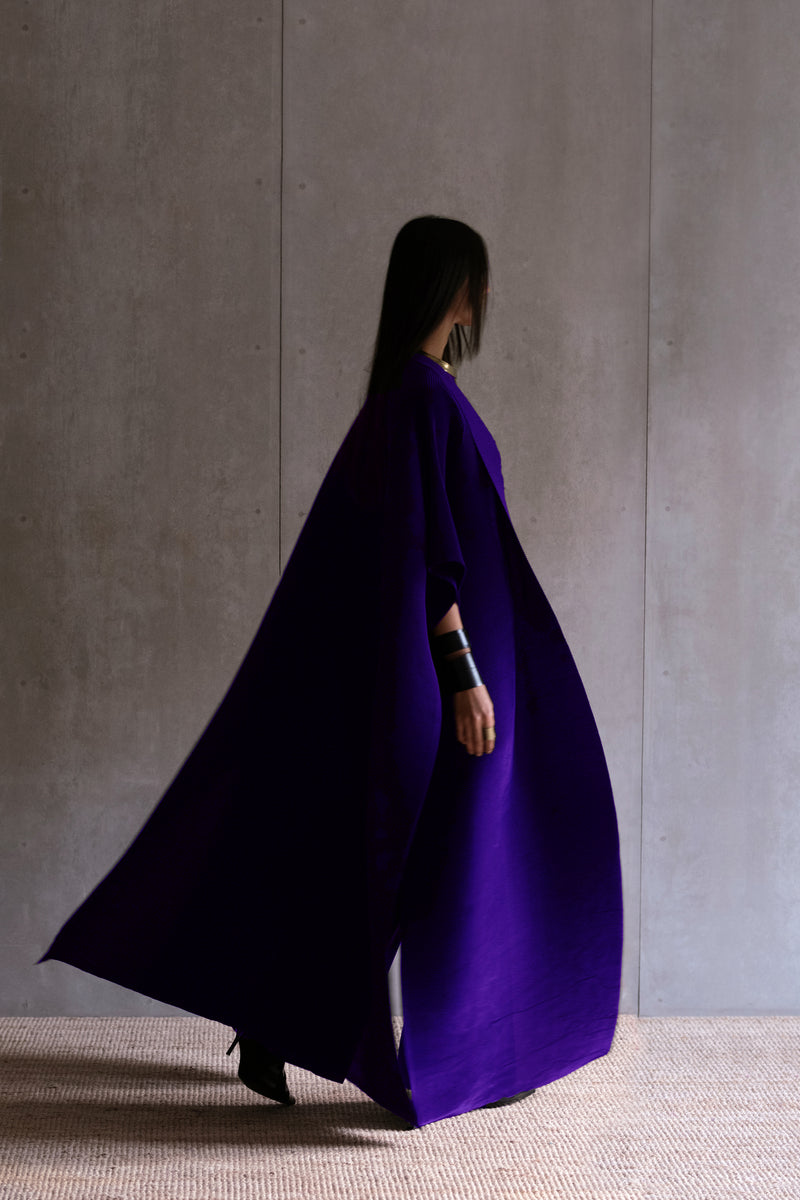 Pleated Kimono Cape