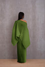 Pleated Short Poncho