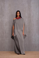 Pleated Short Poncho