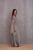 Pleated Short Poncho