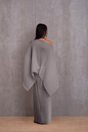 Pleated Short Poncho