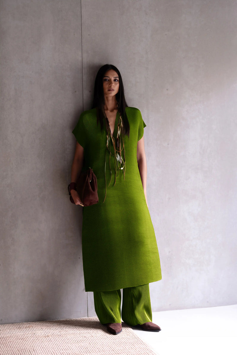 Pleated Tunic Set