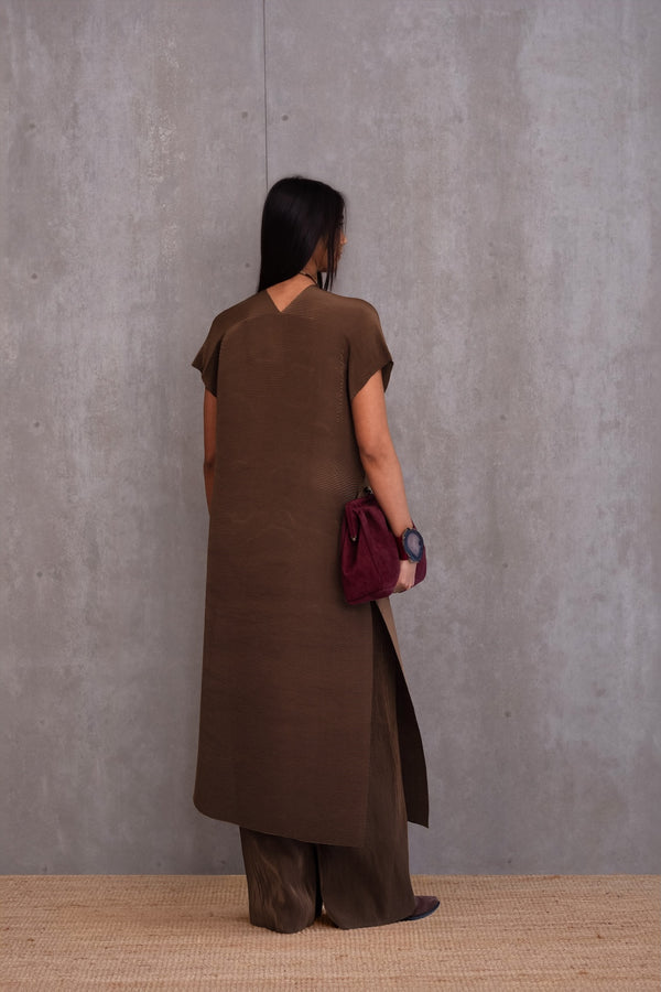 Pleated Kurta Set