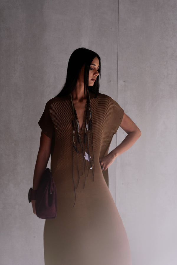 Pleated Kurta Set