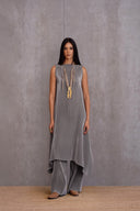 Pleated Kurta Set