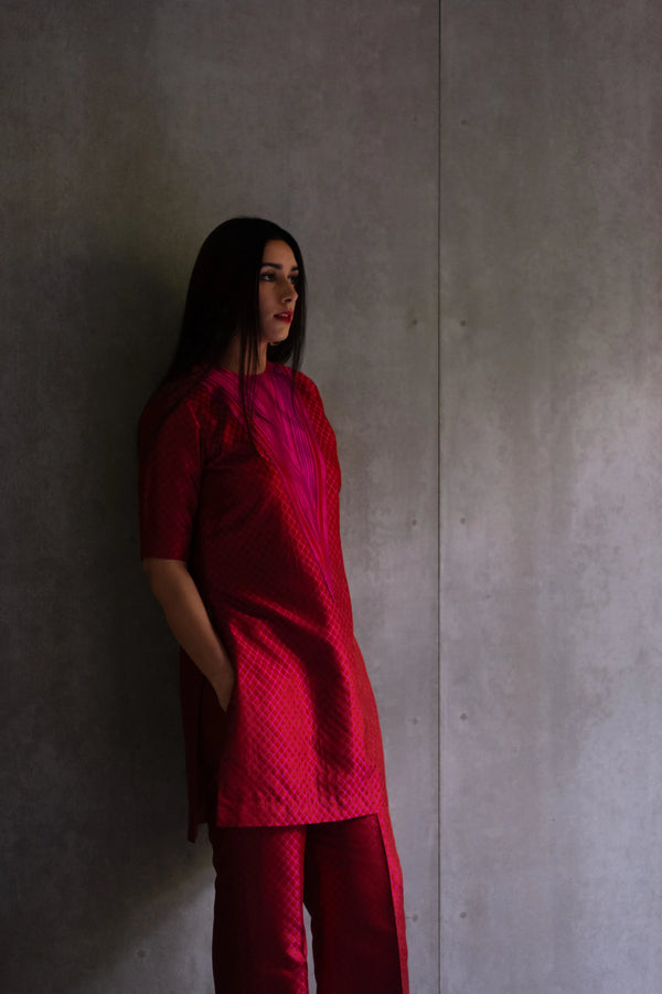 Silk Brocade Kurta