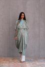 Silk Belted Dress